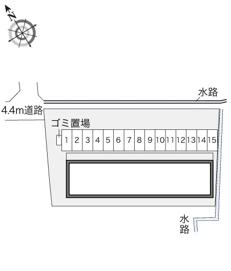 ★手数料０円★広島市安佐南区東野２丁目　月極駐車場（LP）